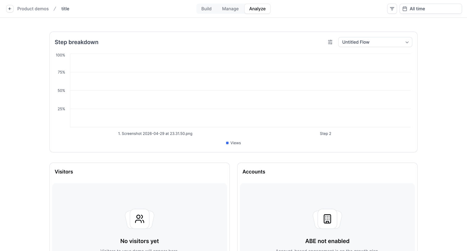 Navattic - Builder - Untitled Flow screen