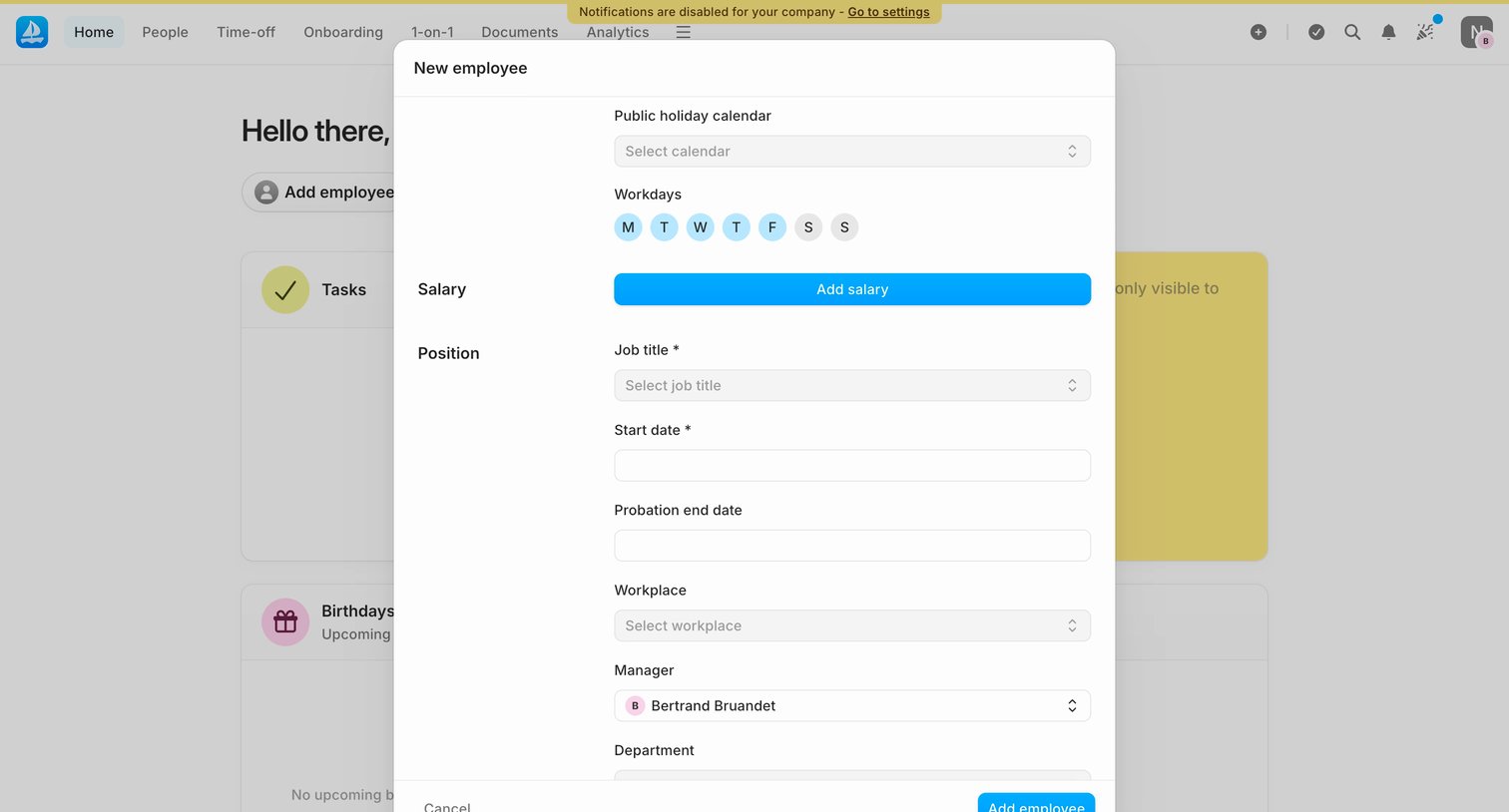 Aboard - Dashboard | Aboard screen