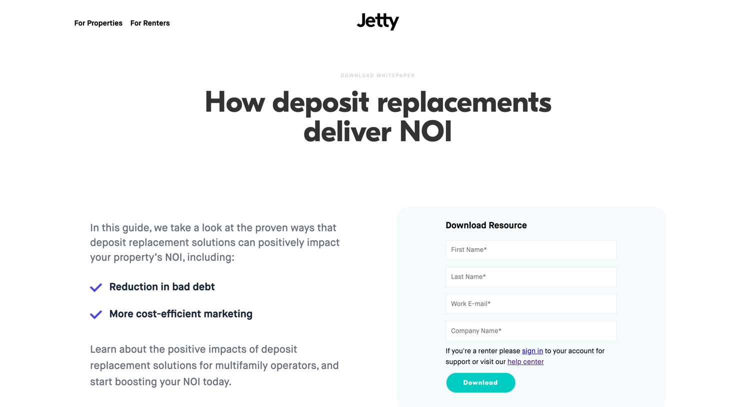 Jetty - NOI Whitepaper | Jetty screen