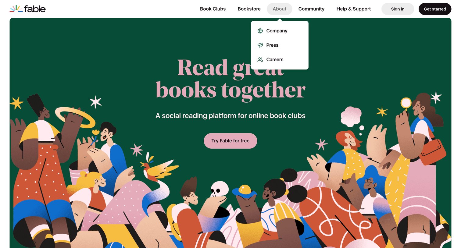 Fable - A Modern Day Book Club App for Social Reading | Fable screen