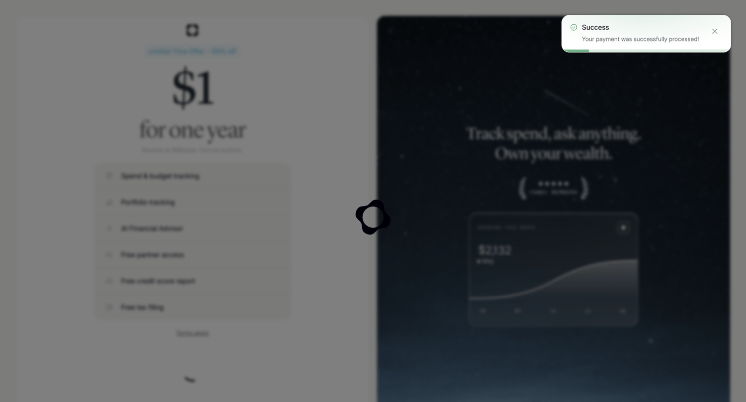 Origin Financial screen