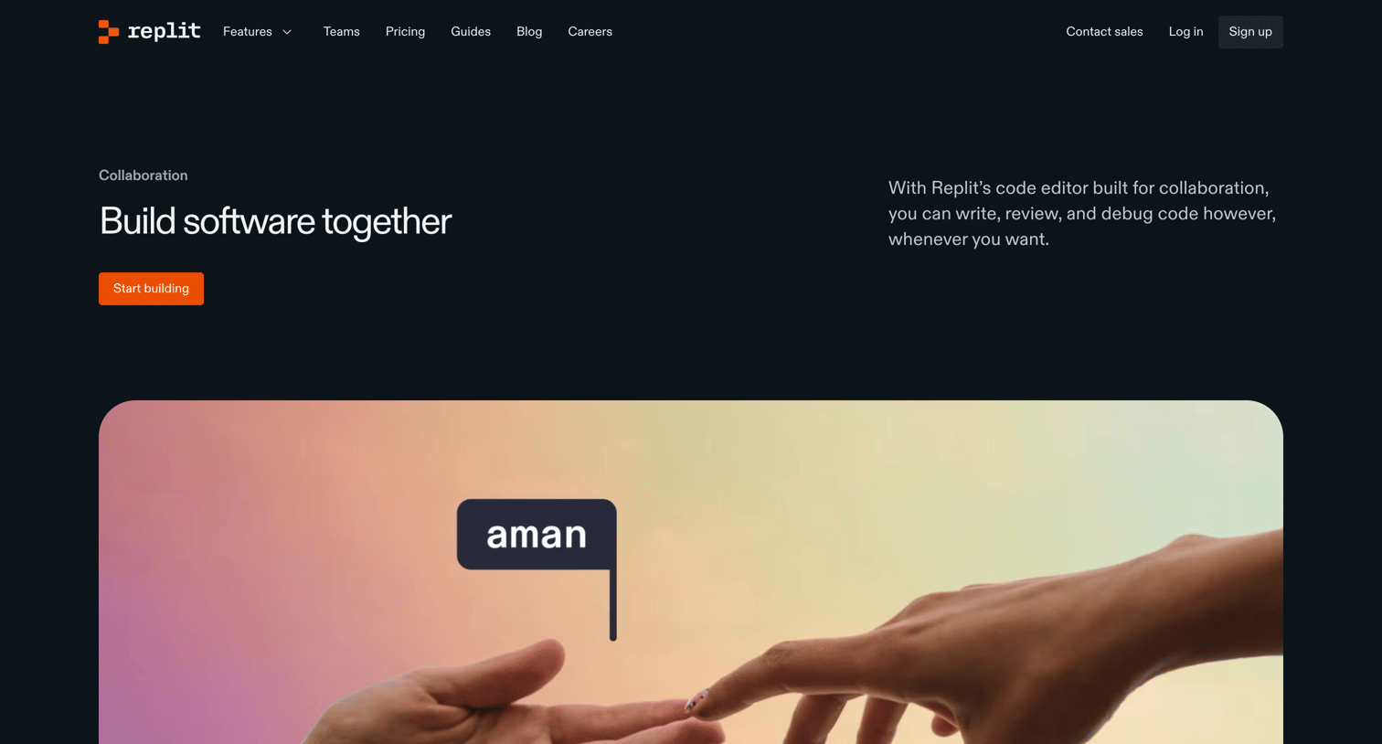 Replit - Collaboration - Replit screen