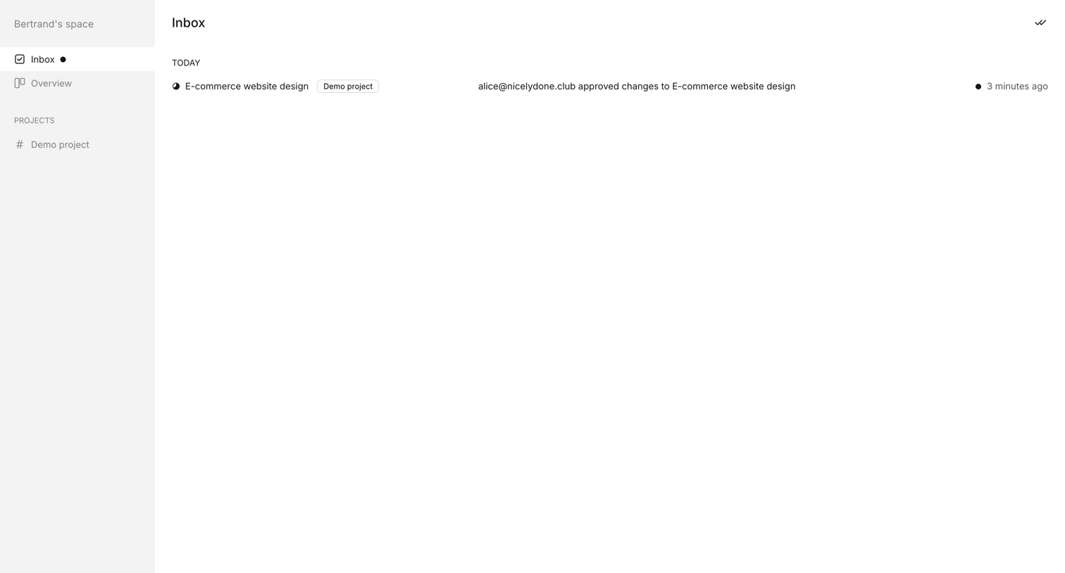 Workflow screen