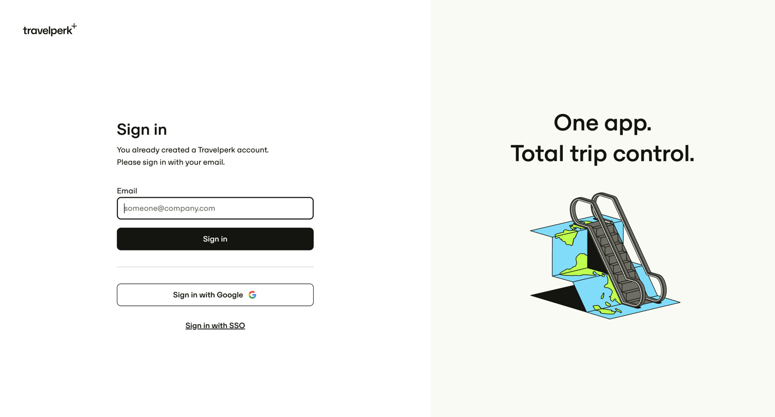 Travelperk - TravelPerk screen