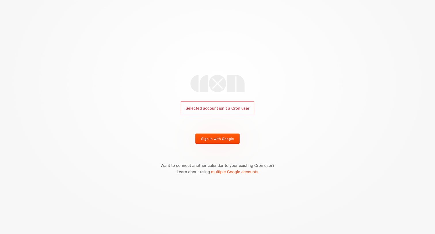 Cron screen