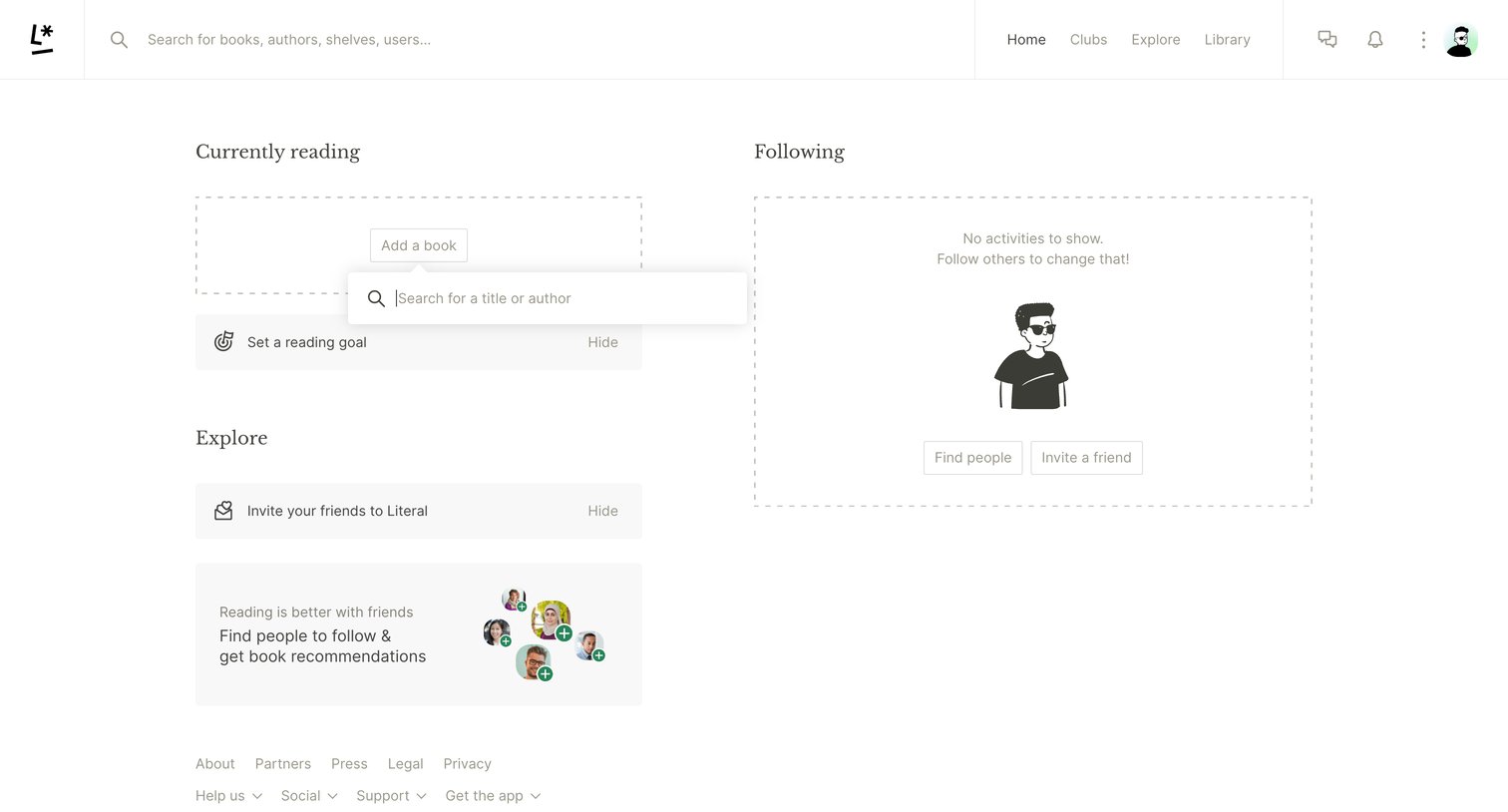 Literal - Literal.club | Track your reading and discover new books screen