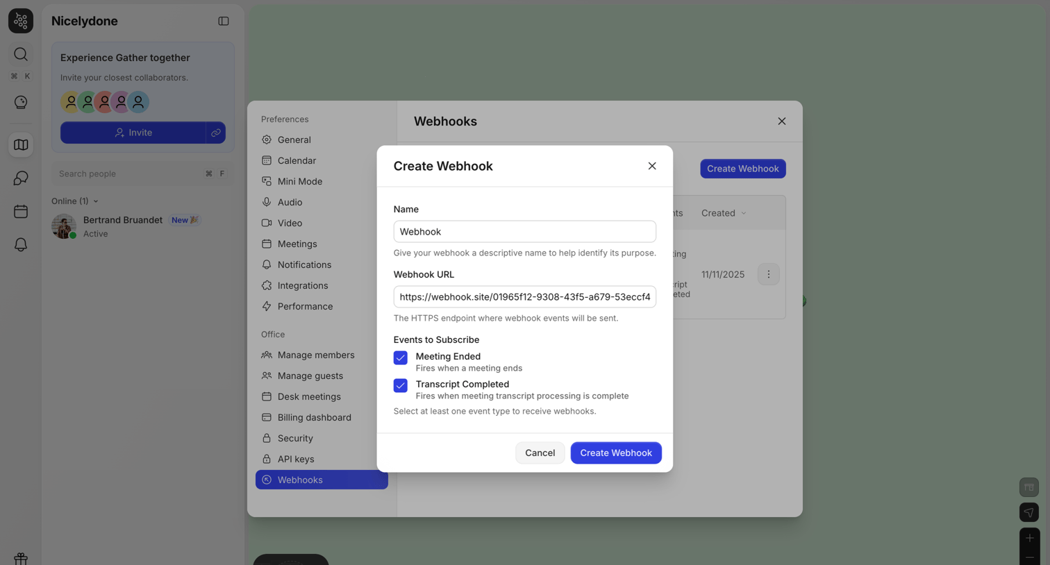 Gather - Nicelydone | Gather screen