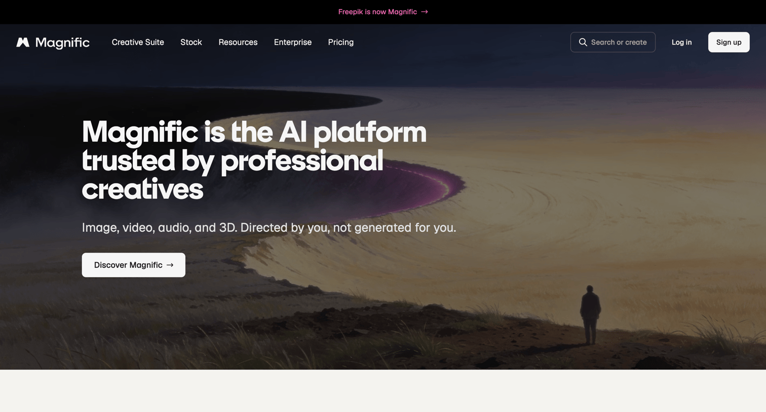Magnific - About Magnific — We exist for the brave. screen