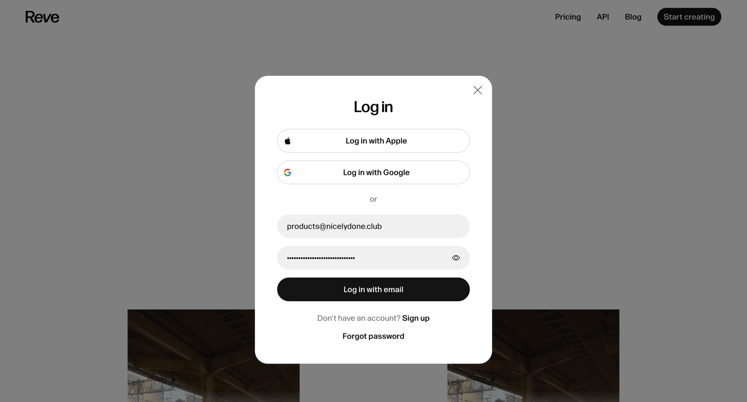 Reve - Reve Image - AI Image Generator and Creative Tool screen