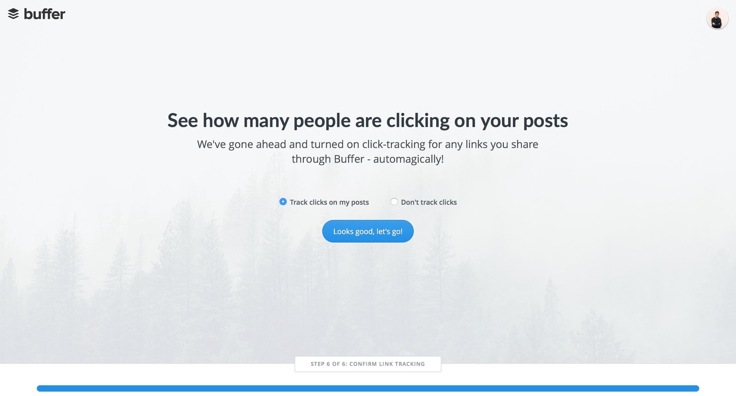 Buffer - Onboarding screen