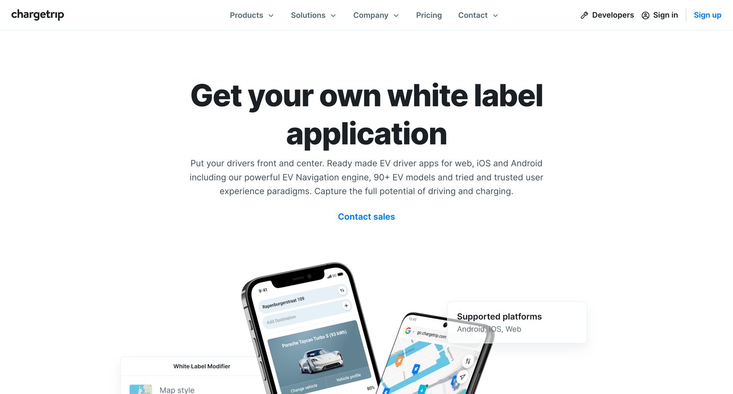 Chargetrip - White label | Chargetrip screen