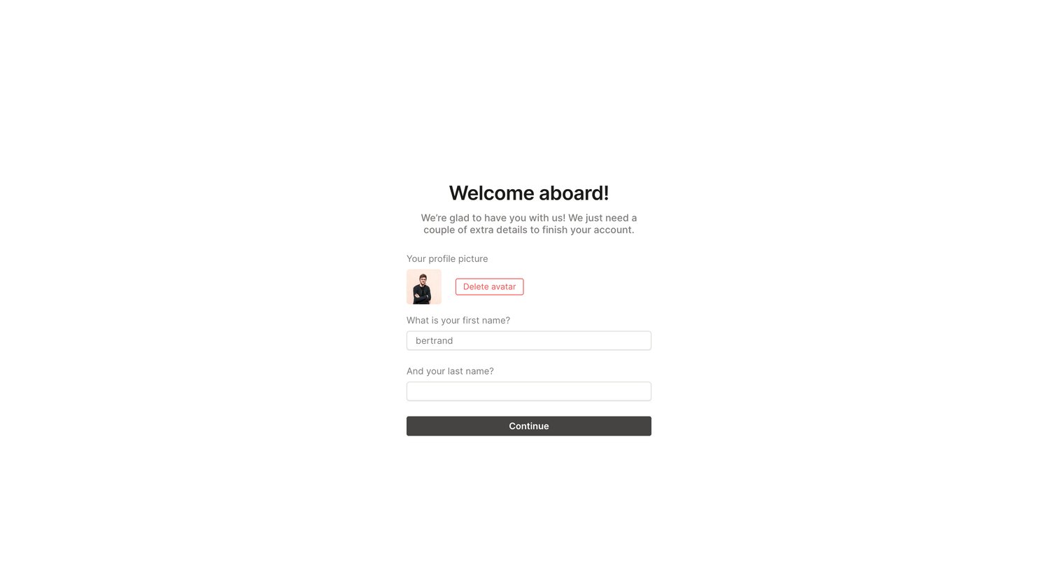QuestionScout - Onboarding - QuestionScout screen