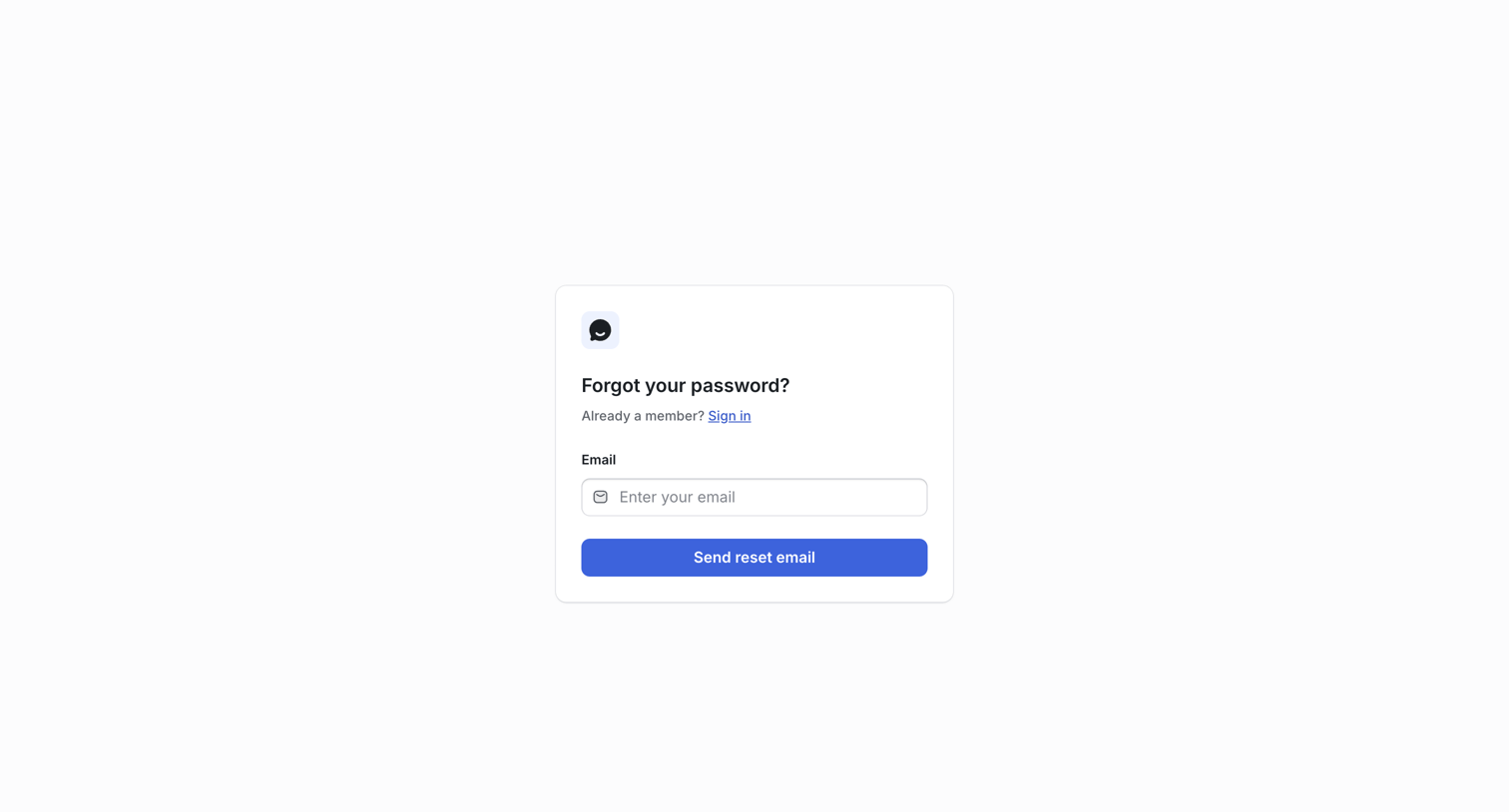 UserJot - Forgot Password | UserJot screen