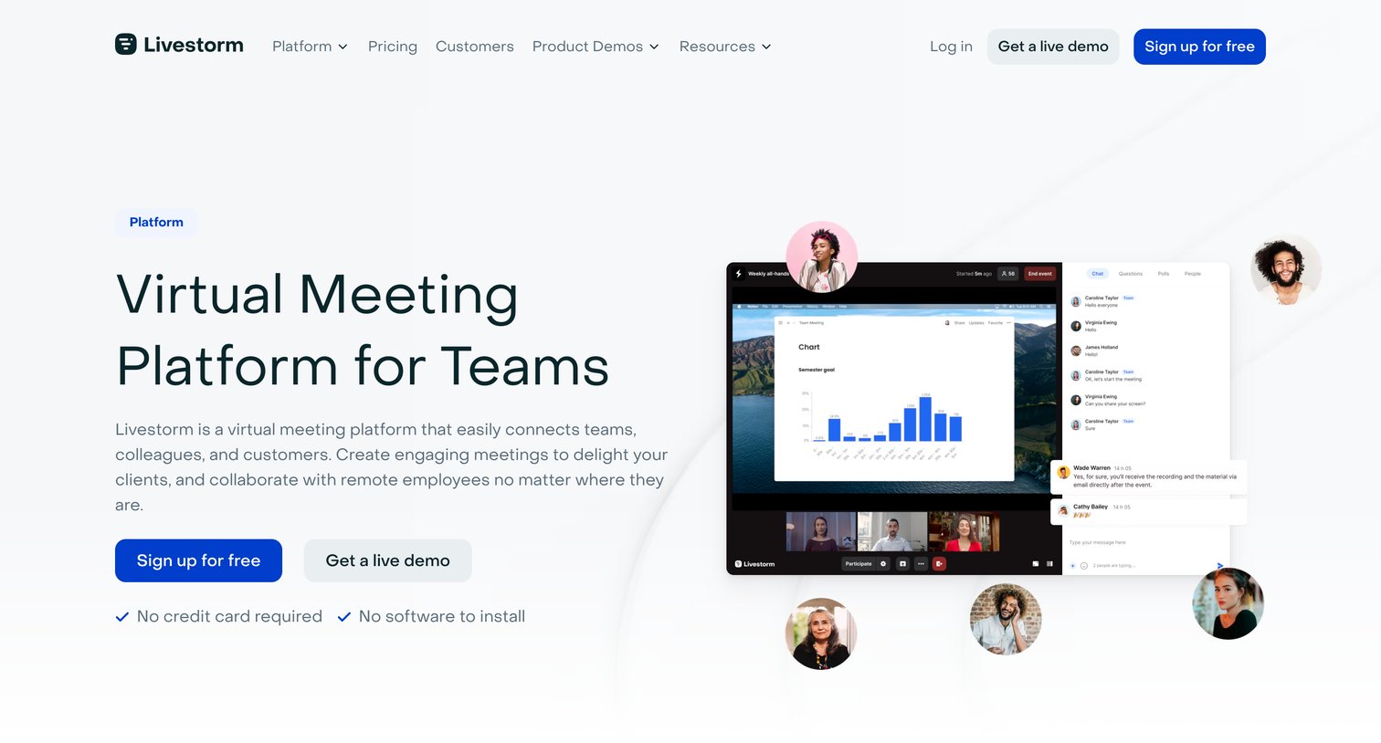 Livestorm - Virtual Meeting Platform for Teams. No Download. Try It Free. | Li screen