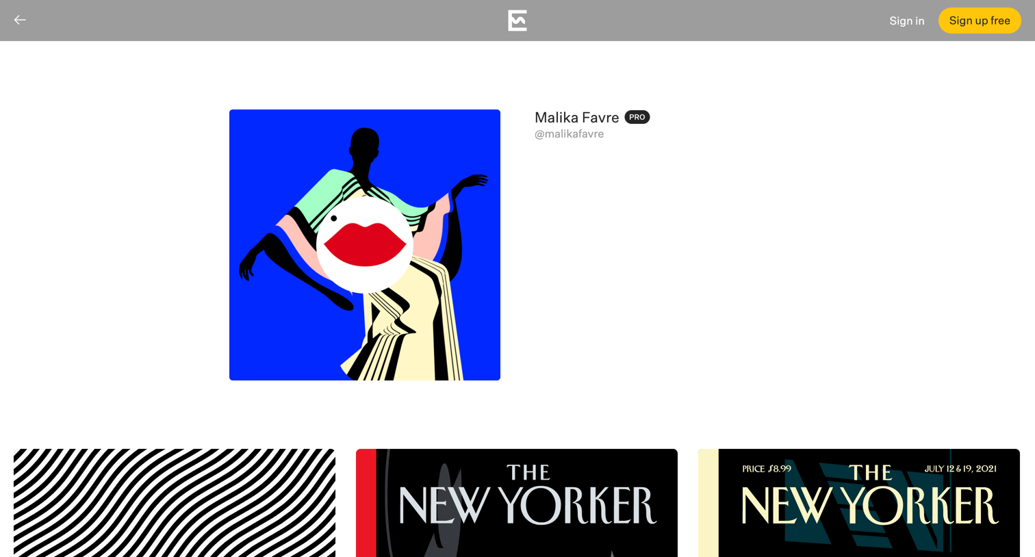 Explore - Malika Favre @malikafavre - Explore screen