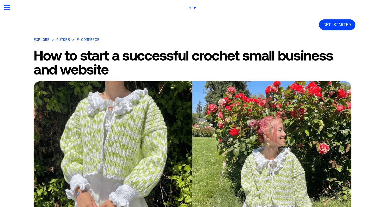 Universe - How to Start a Successful Crochet Small Business A Step-by-Step Guide Univer.se - Universe Website Builder Design Custom Si screen