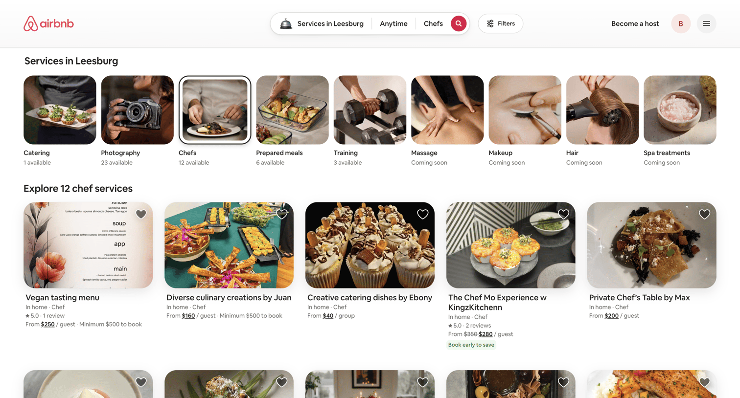 Chefs in Leesburg | Airbnb from Airbnb