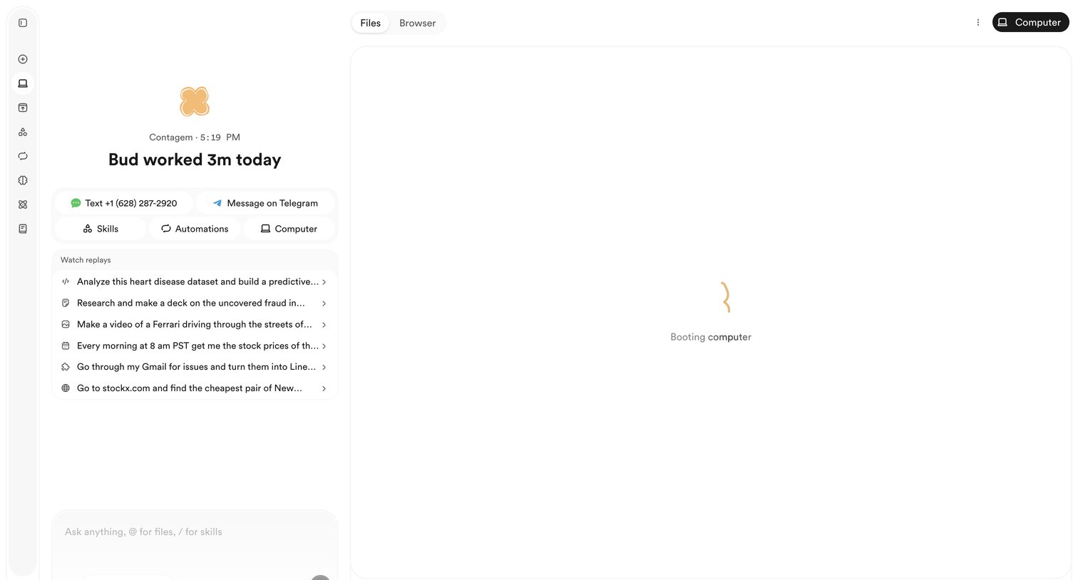 Bud - Bud - Your AI Worker screen