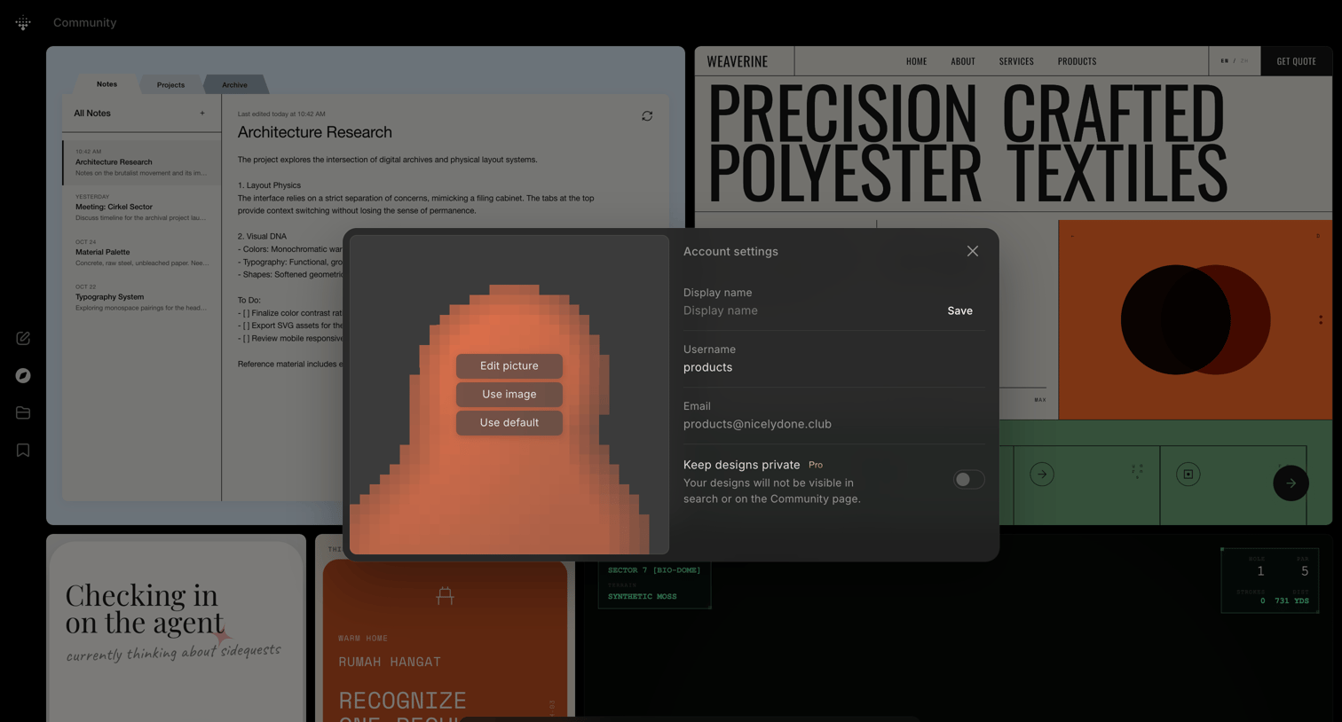 Variant - Variant – Endless designs for your ideas, just scroll screen