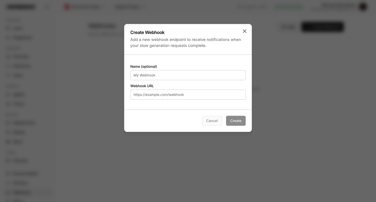 Inference - Dashboard | inference.net screen
