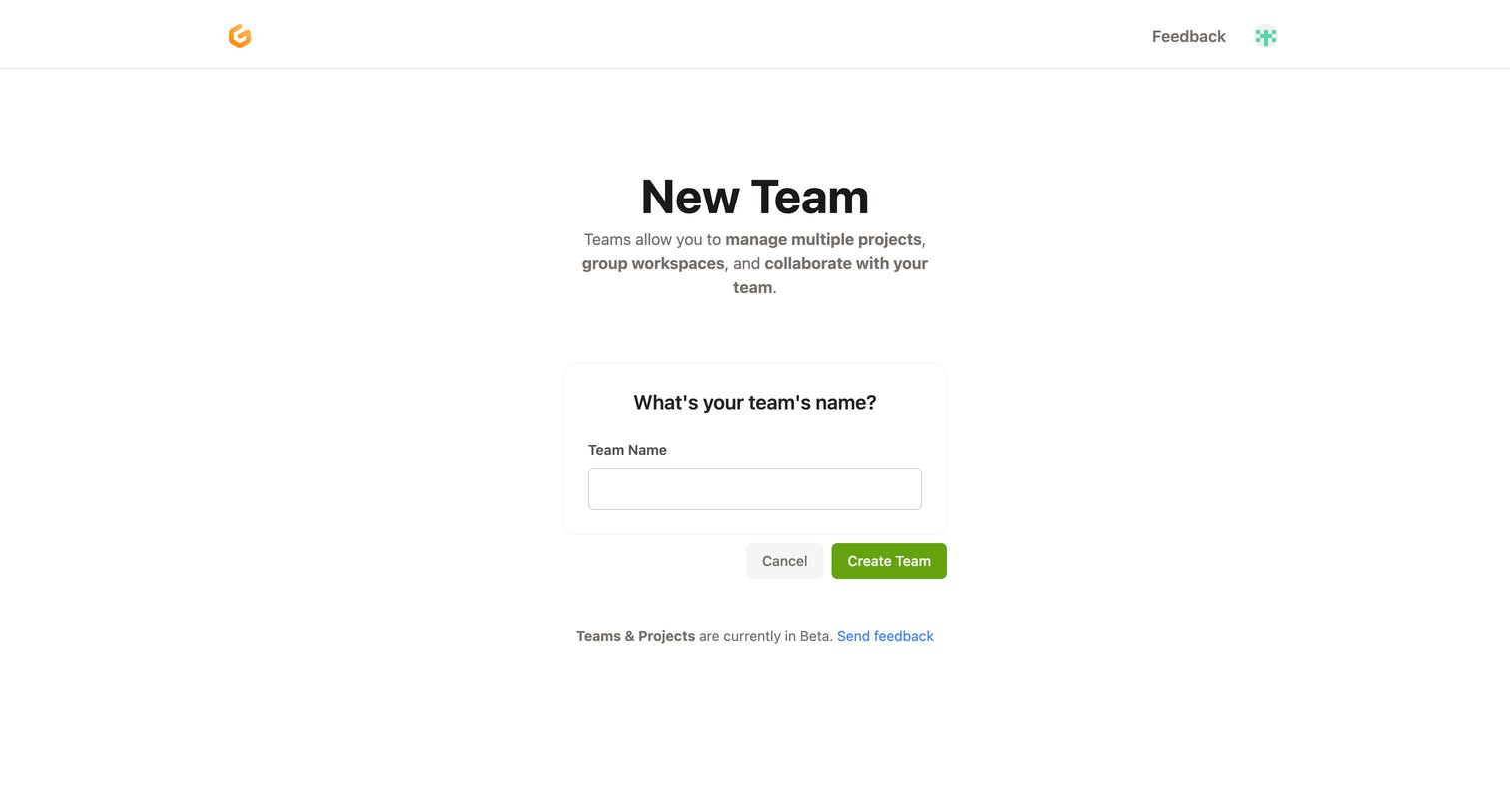 New Team — Gitpod from Gitpod