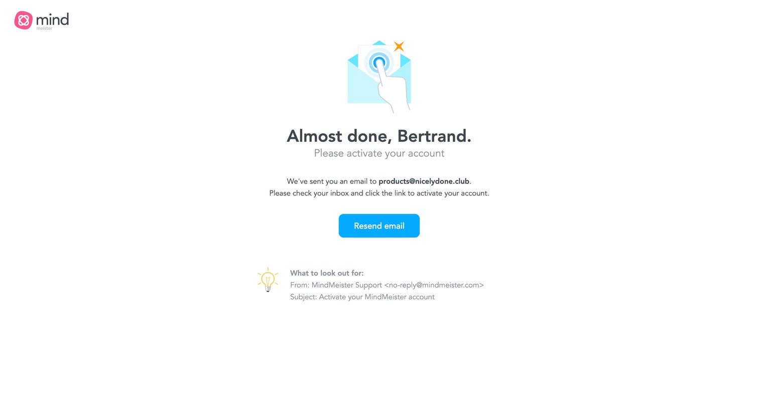 MindMeister screen