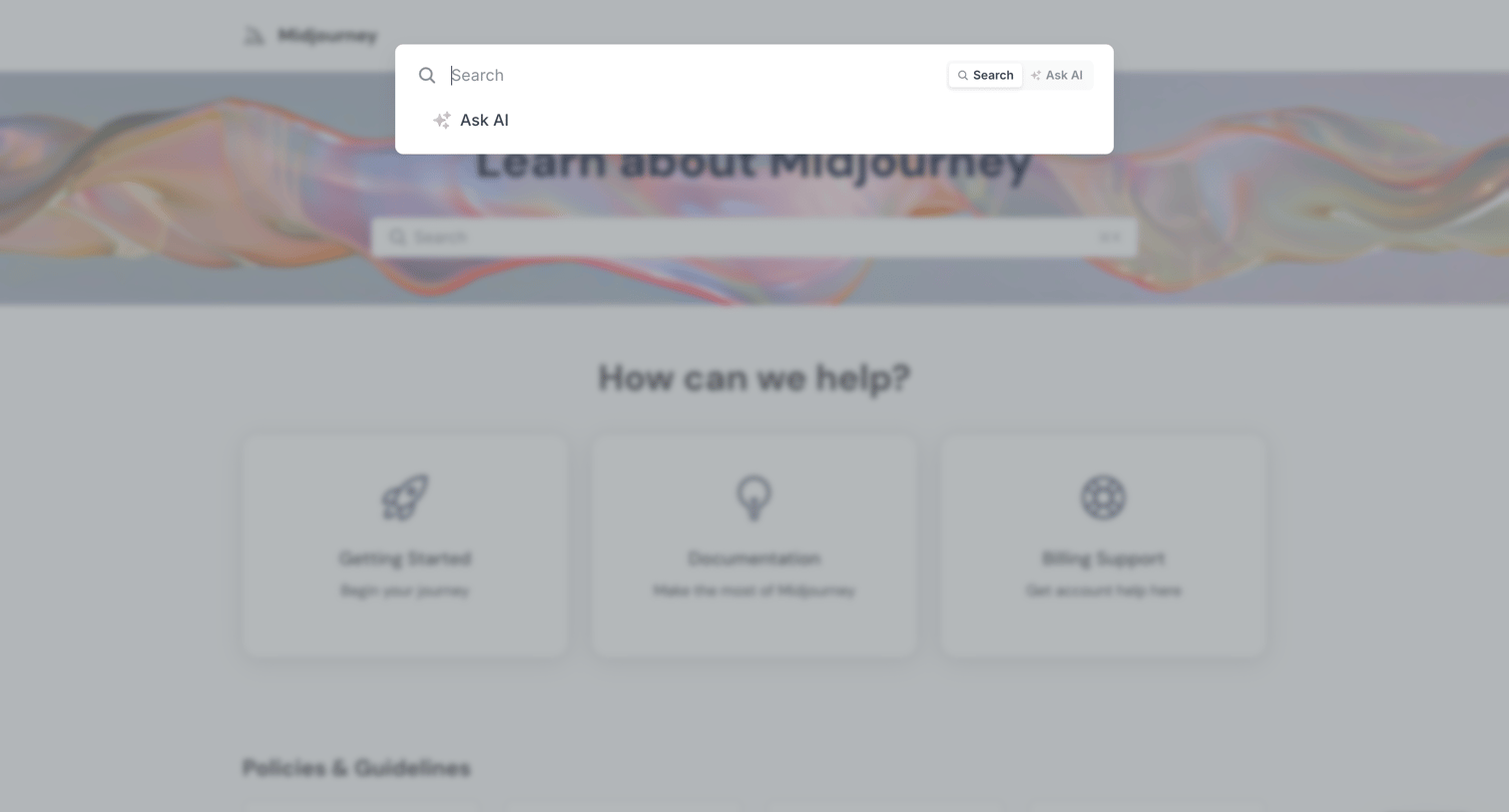 Midjourney screen