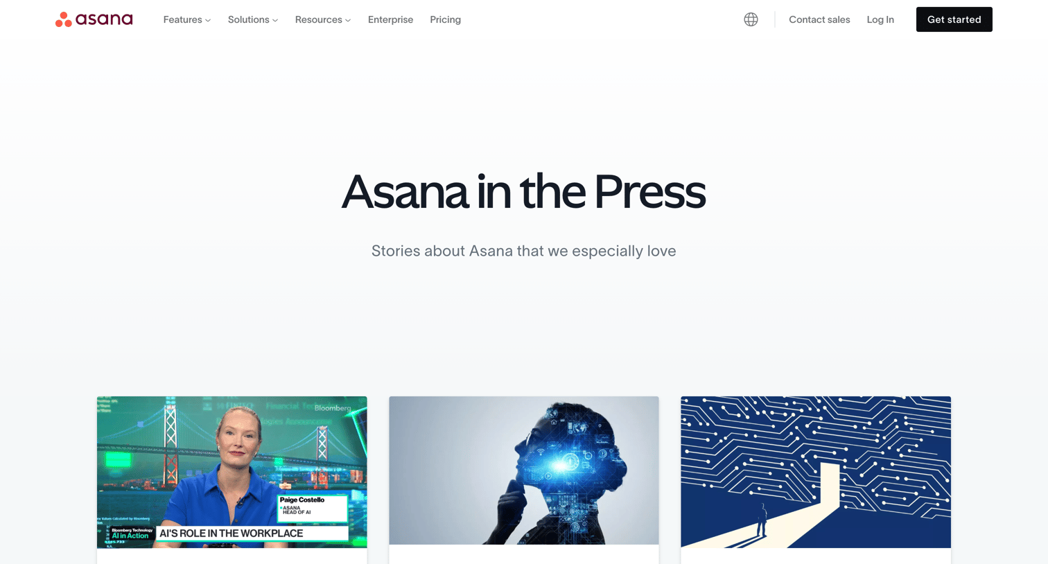 Asana - Asana in the news • Asana screen