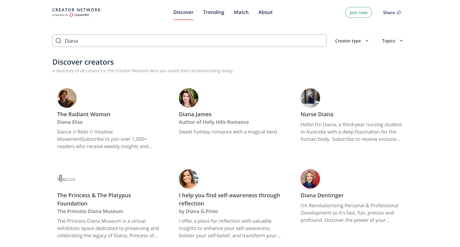 Kit - Find Creators. Make Connections. Get Recommended. Grow Together. screen