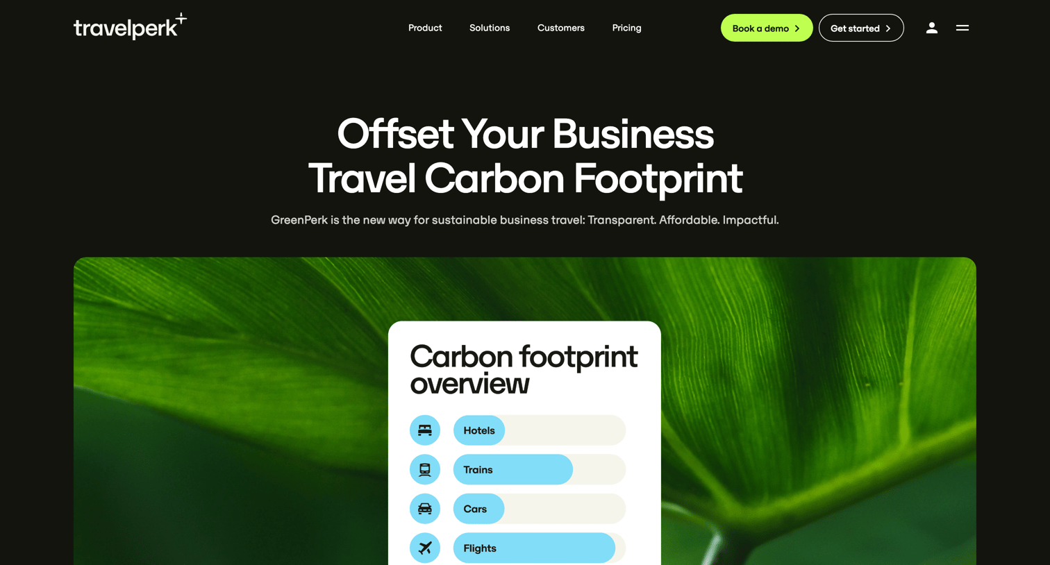 Travelperk - Reduce your Business Travel Carbon Footprint  TravelPerk screen