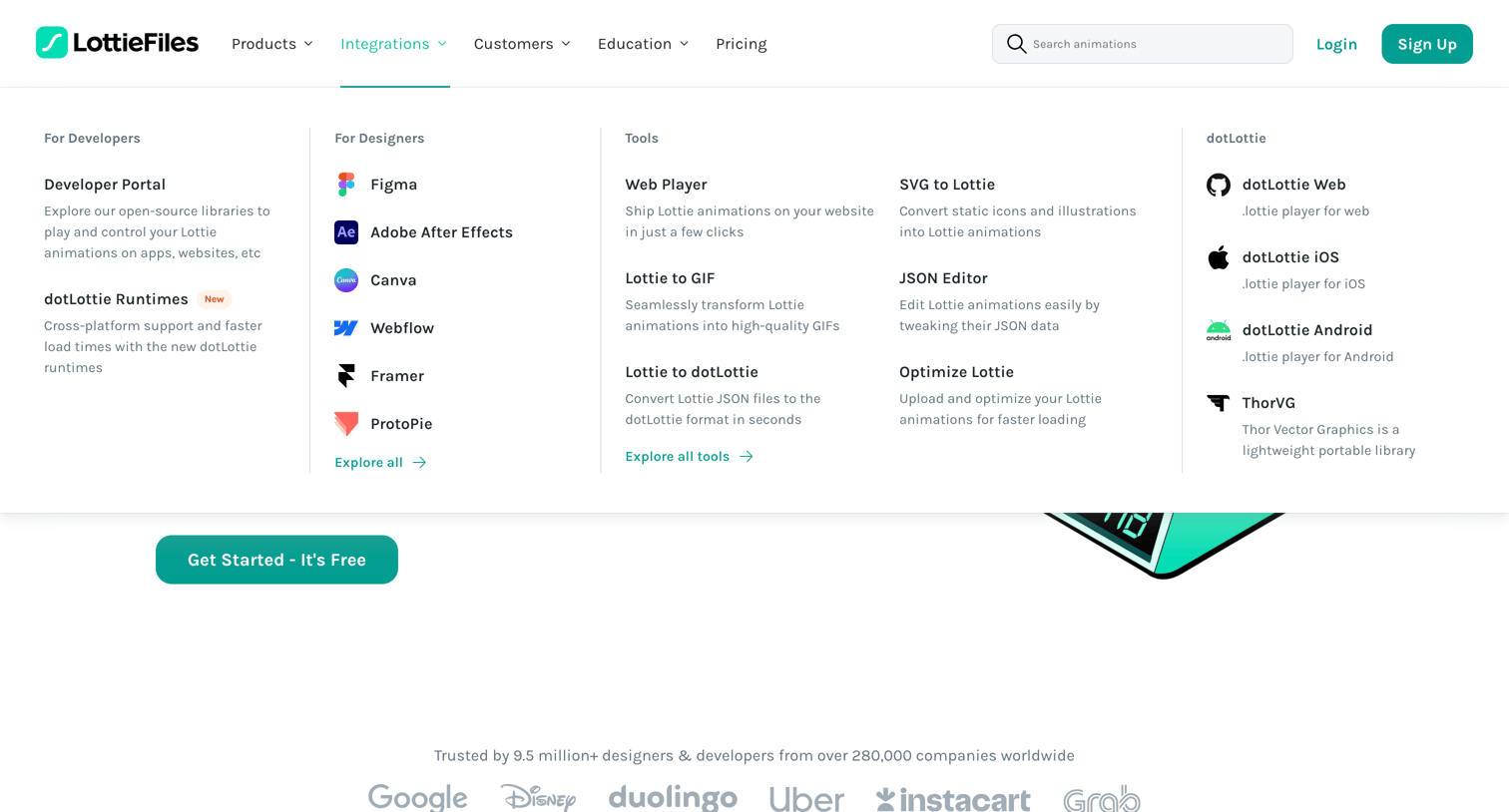 Lottie - LottieFiles Download Free lightweight animations for website | app screen