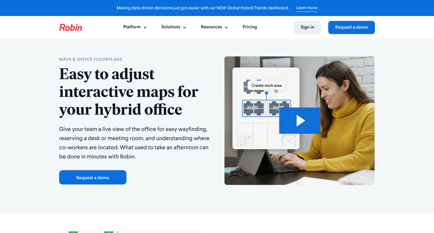 Robin - Interactive office floor plans | Robin screen