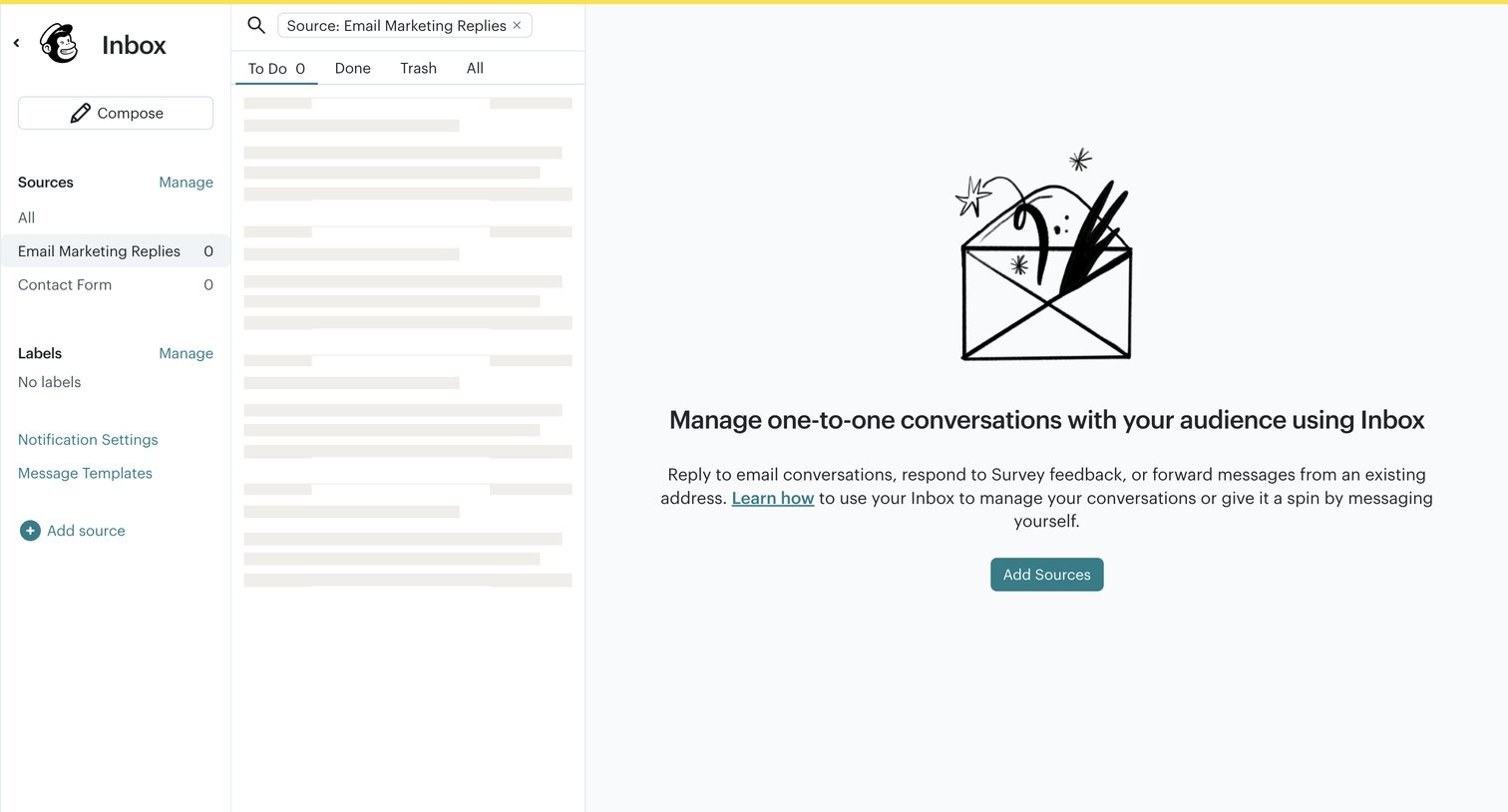 Mailchimp - Inbox | Mailchimp screen