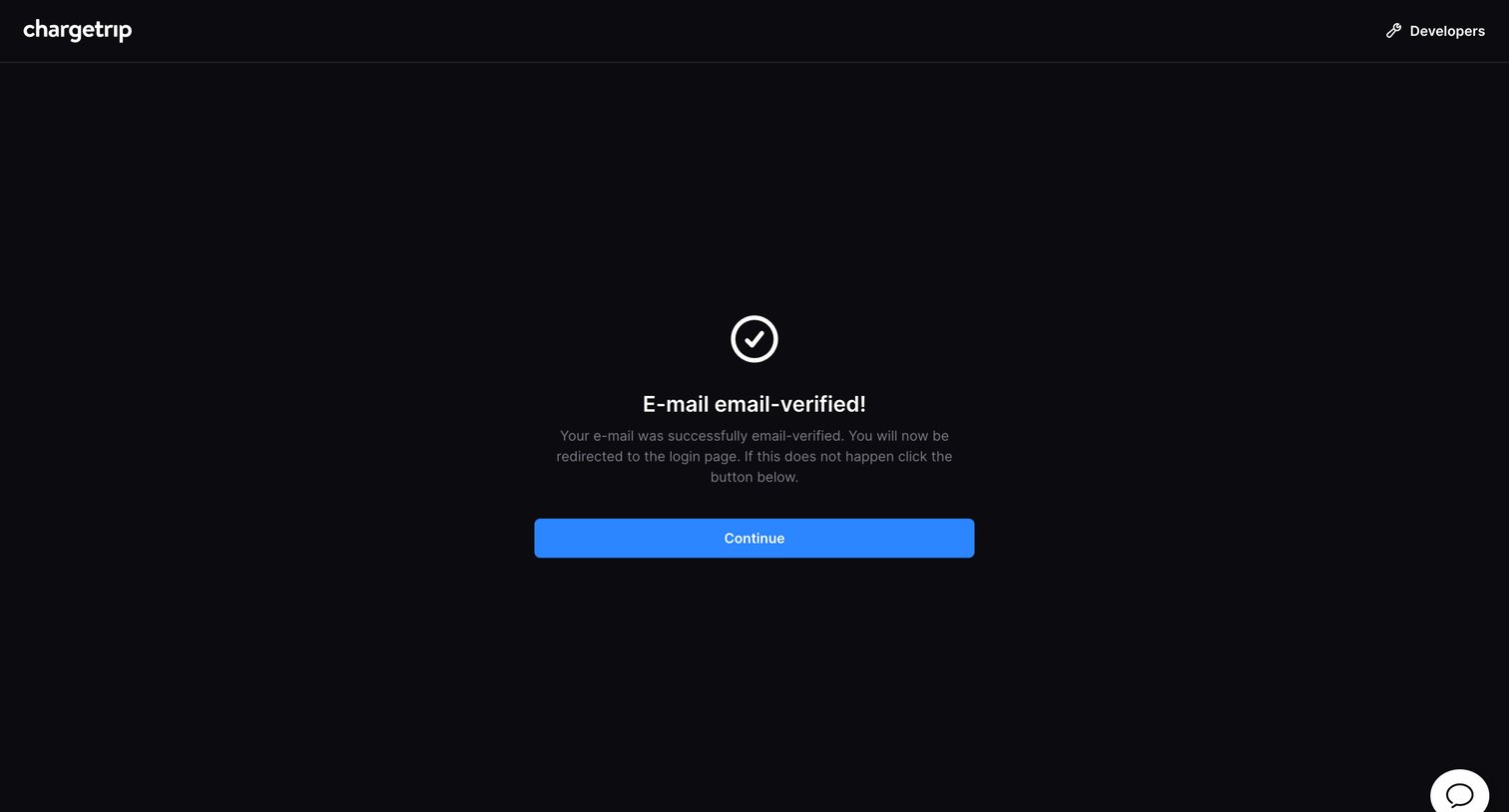 Chargetrip - Chargetrip - Sign in screen