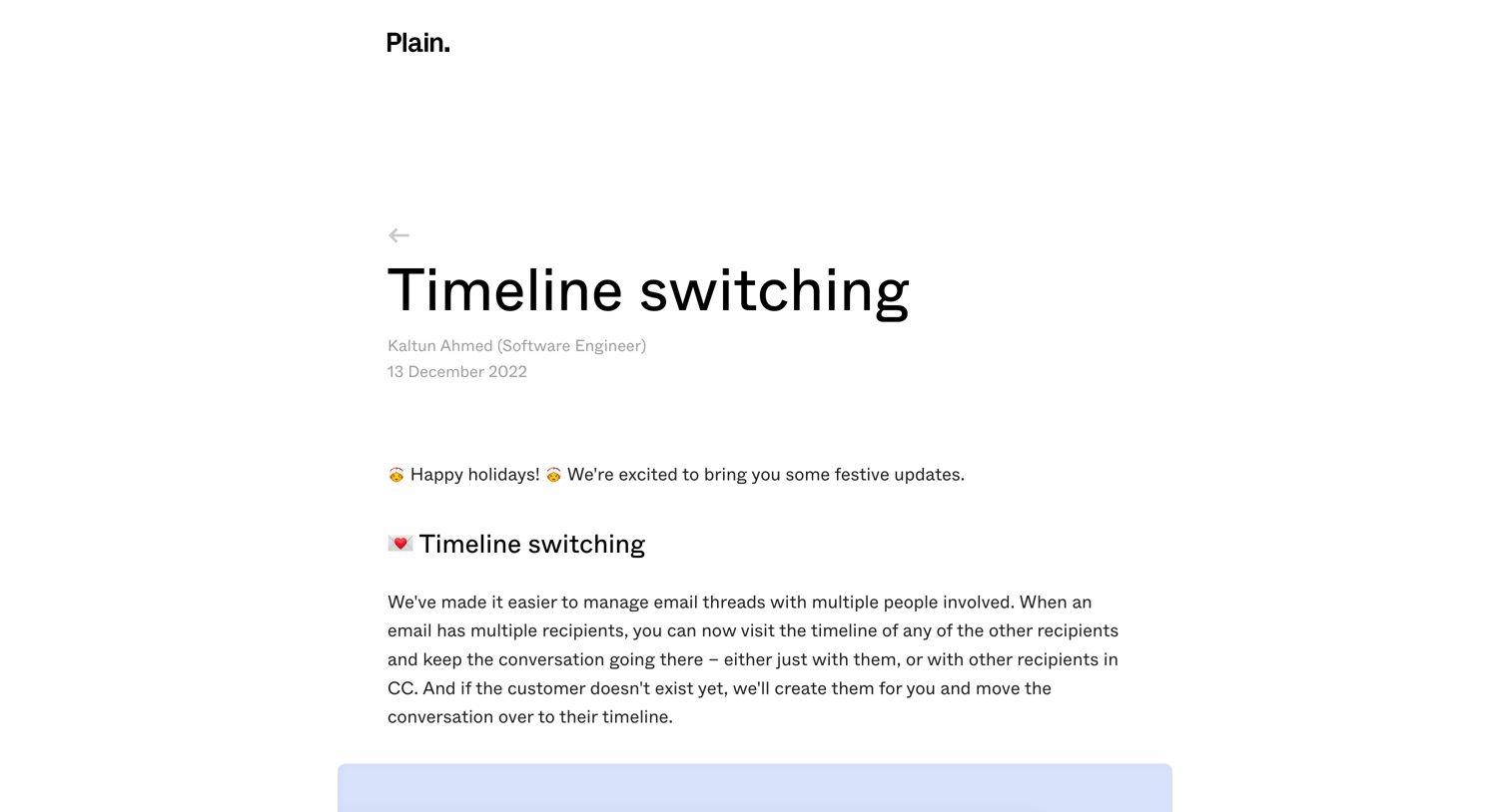 Plain - Plain Journal • Timeline switching screen