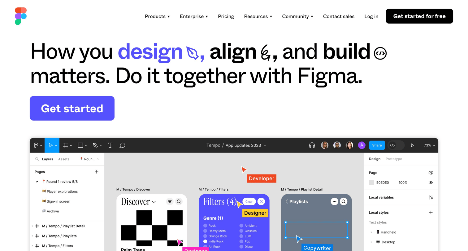 Figma - Figma The Collaborative Interface Design Tool screen