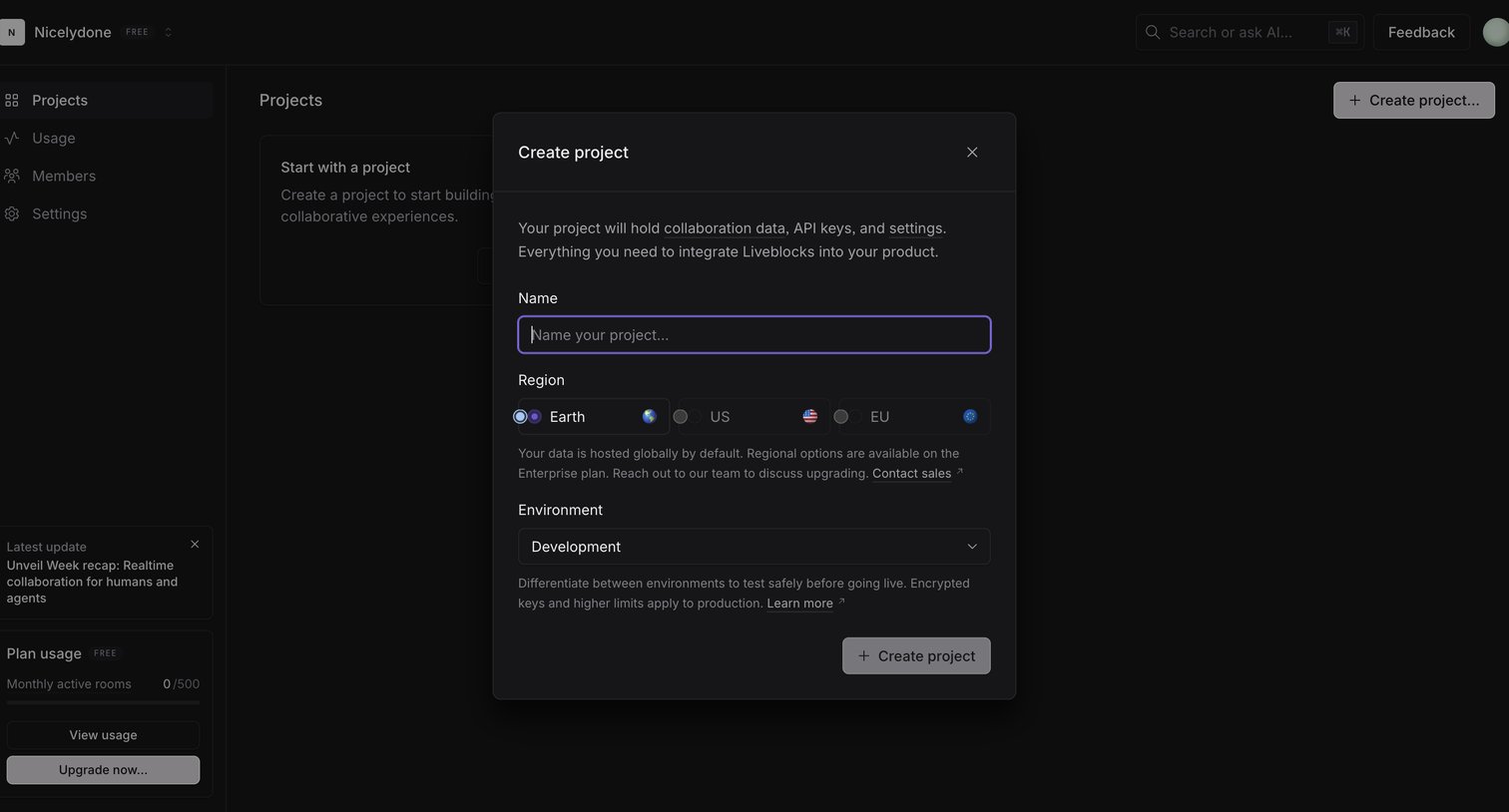 Nicelydone | Overview from Liveblocks
