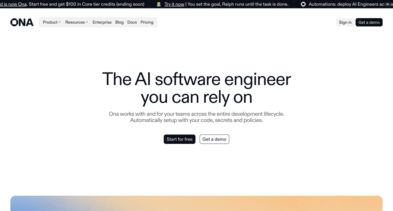 Ona - Ona | AI software engineers screen