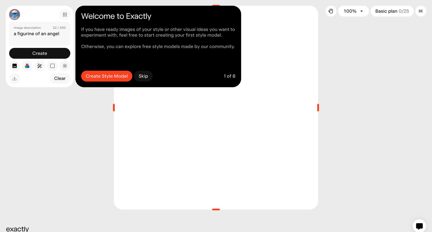 Exactly - Exactly.ai screen