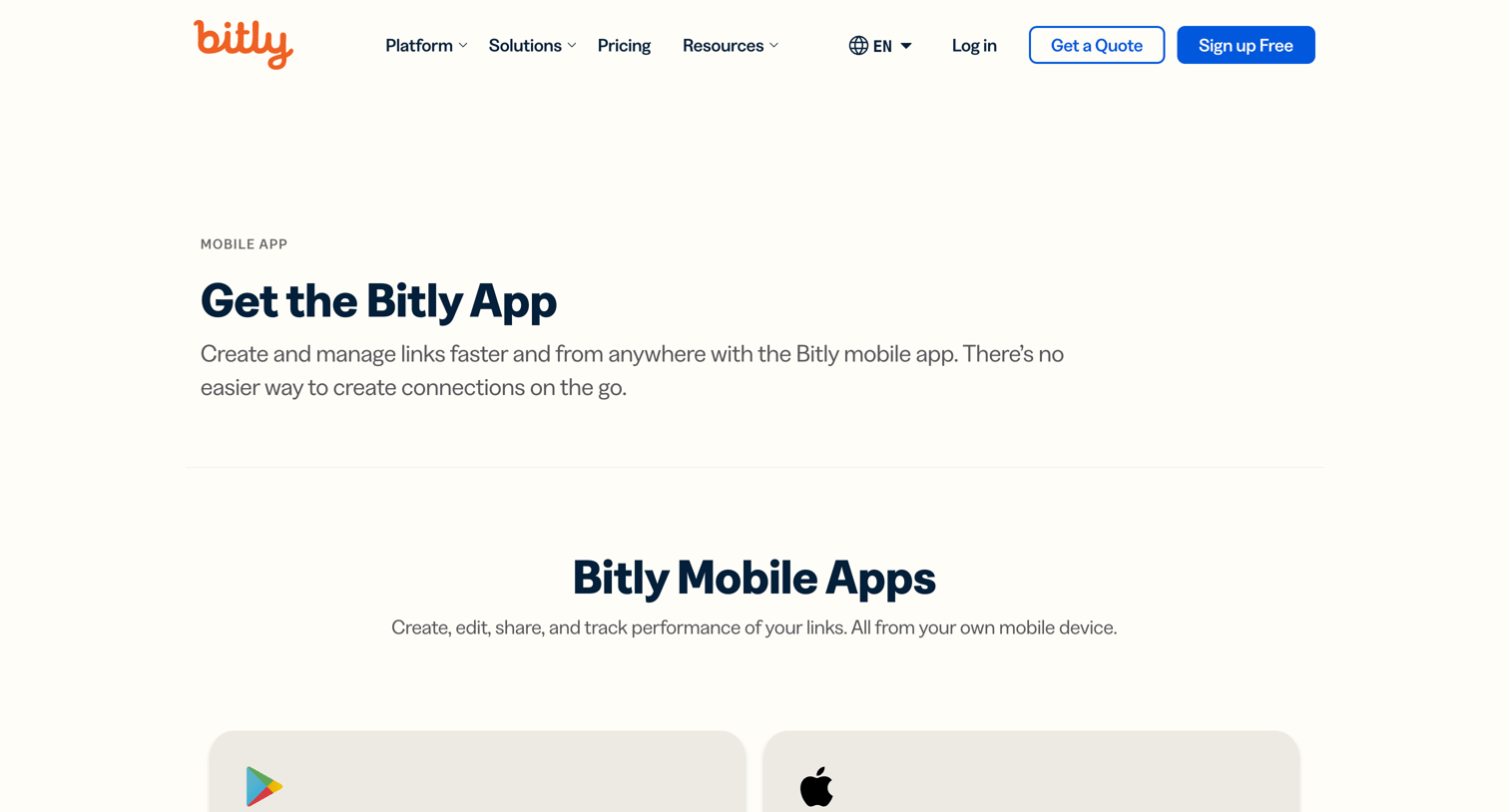 Bitly - Bitly Mobile App | Bitly screen