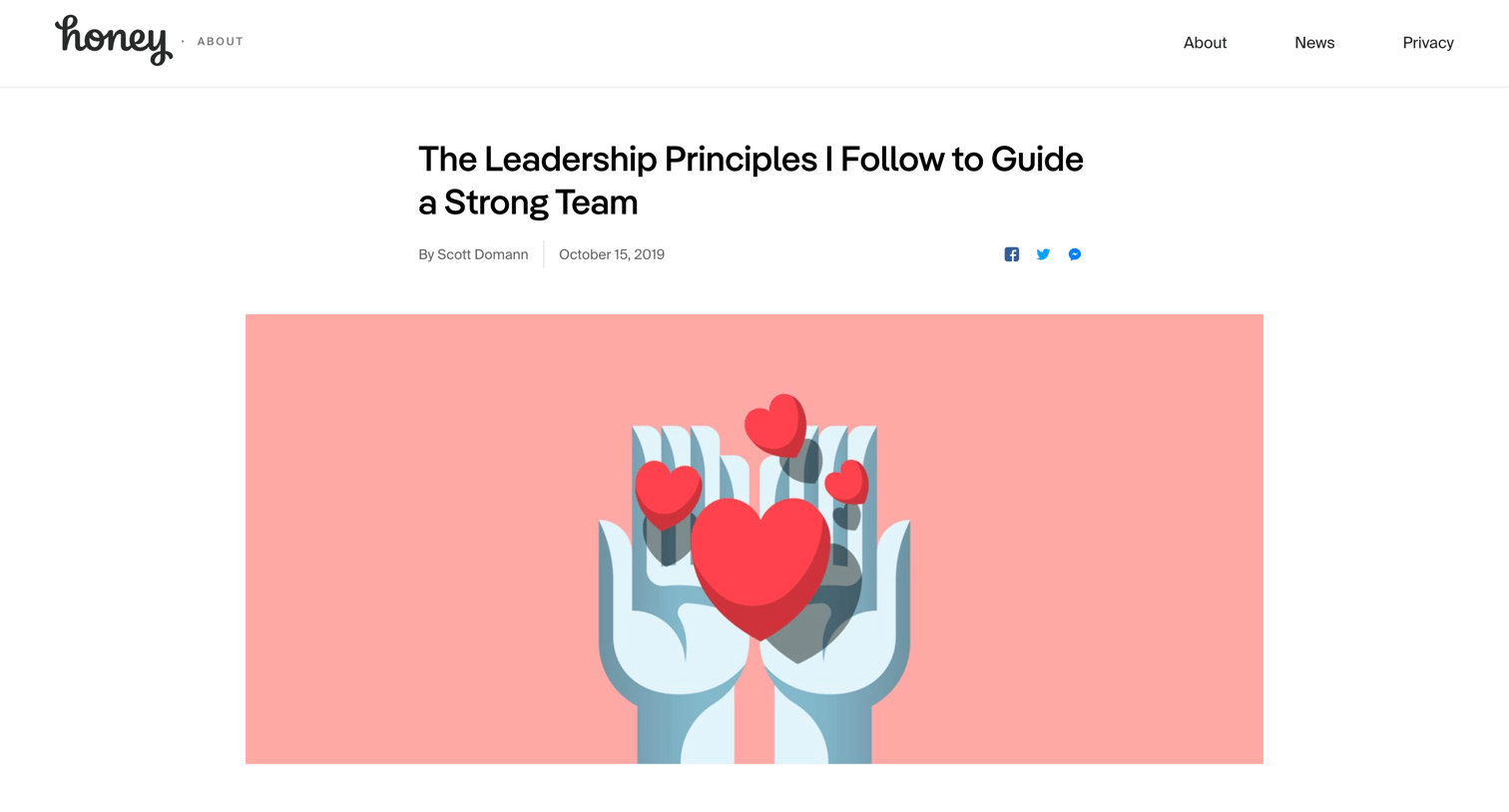 Honey - The Leadership Principles I Follow to Guide a Strong Team | Honey screen