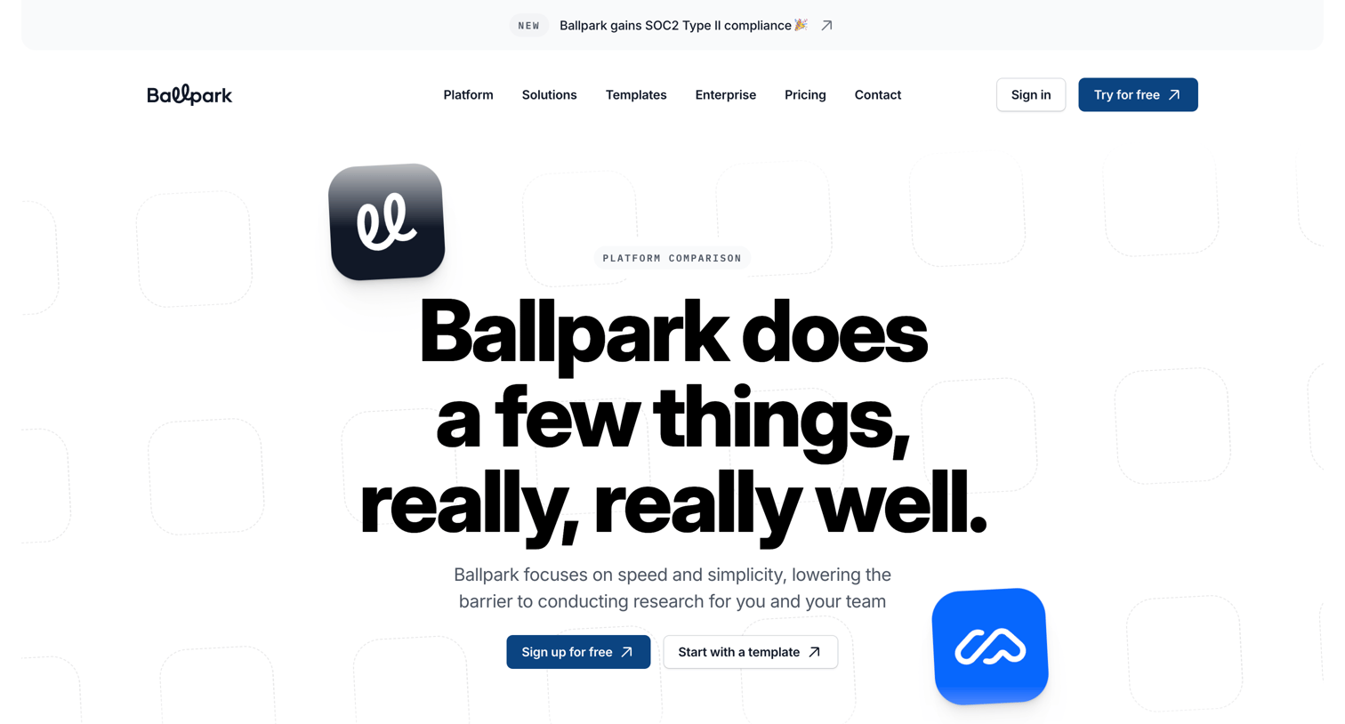 Ballpark - The most scalable Maze alternative — Ballpark screen