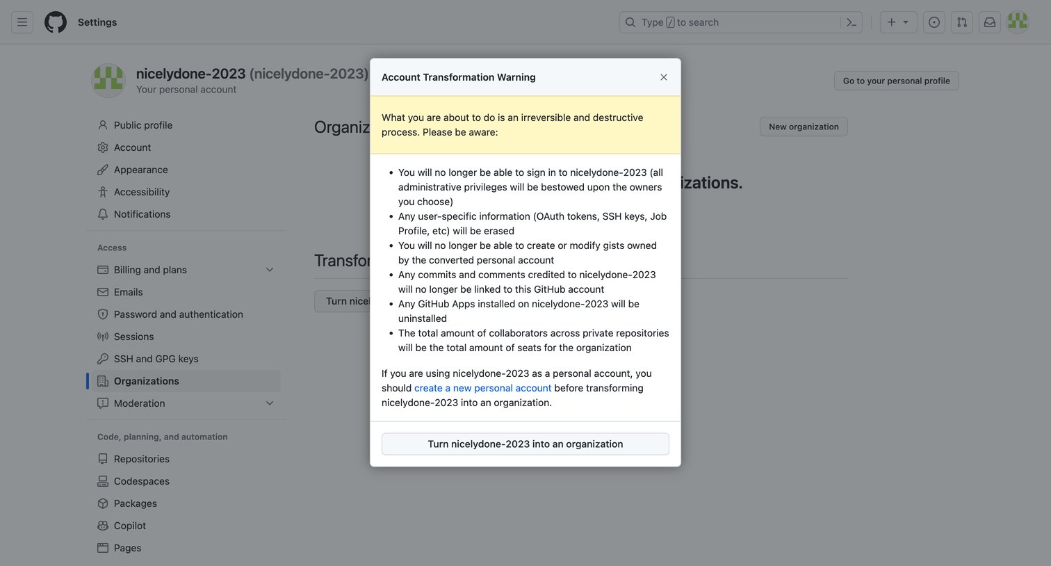 Organizations from Github