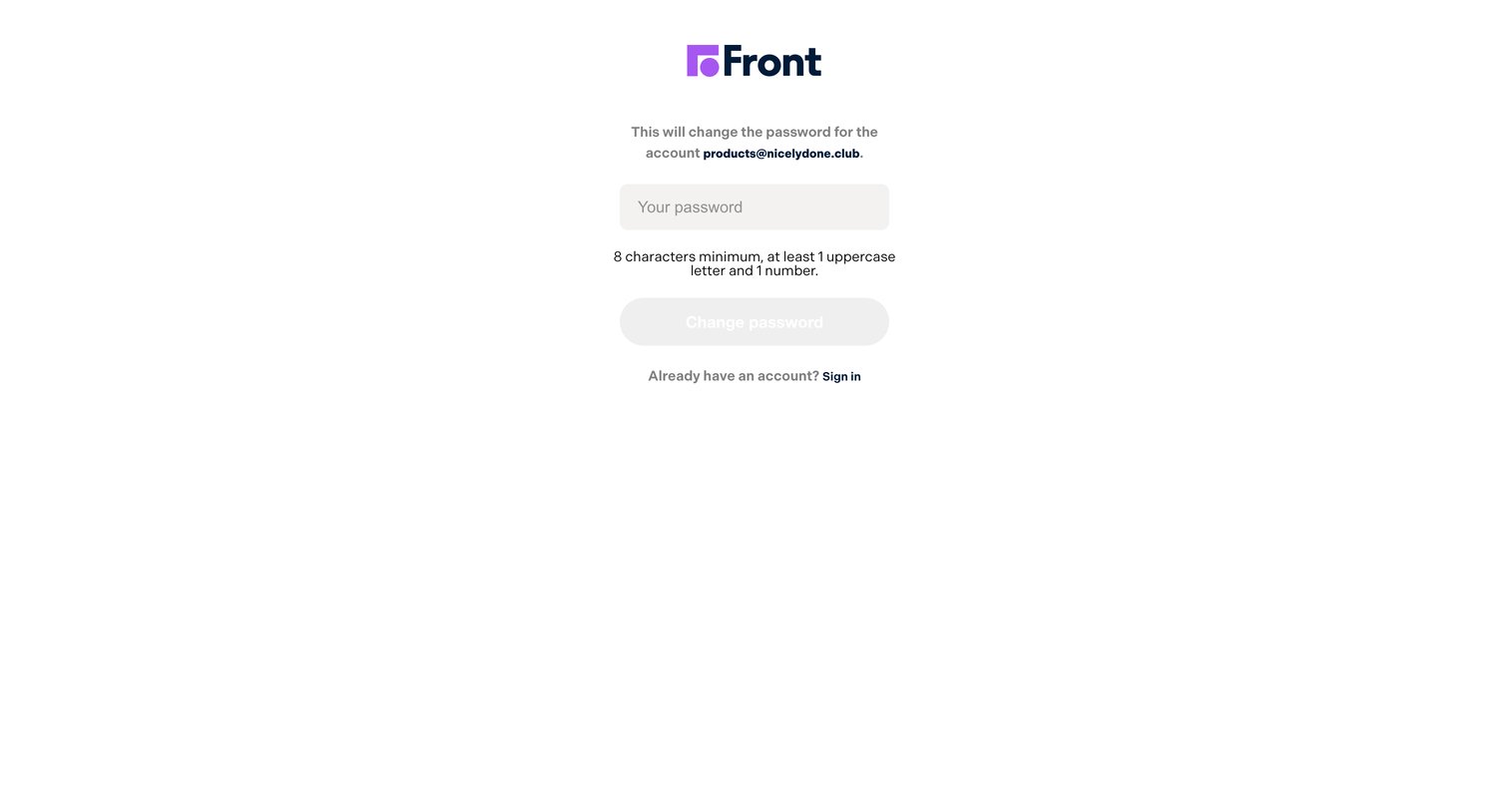 Front screen