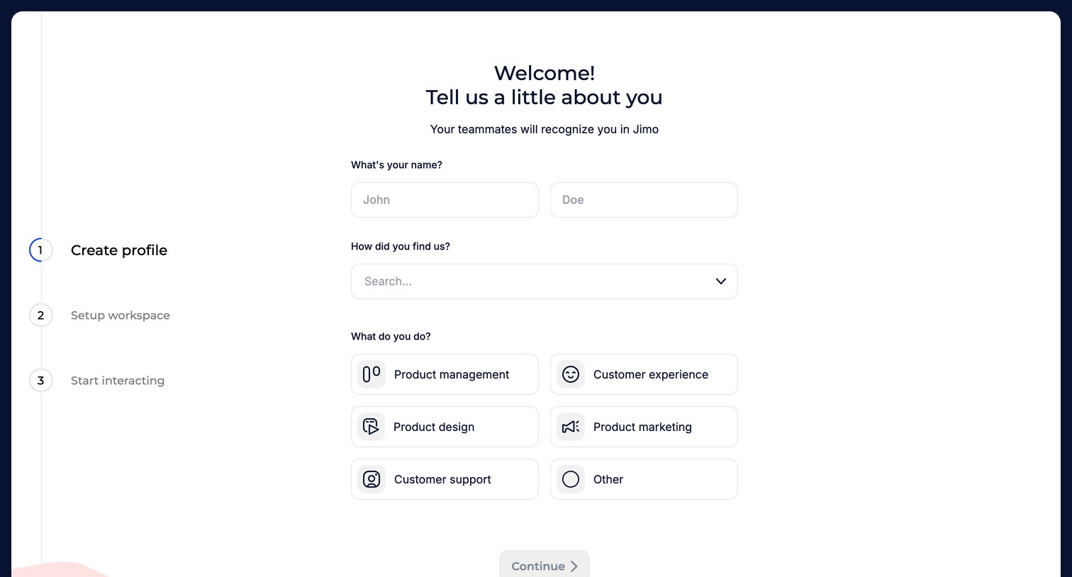 Tell us about you · Jimo from Jimo