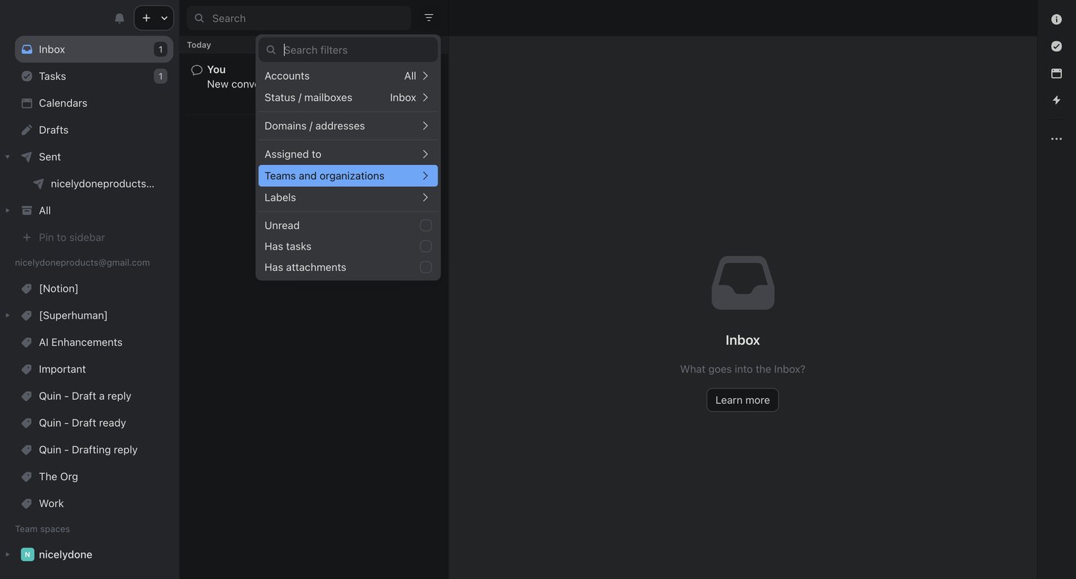 Missive - (10) Inbox screen