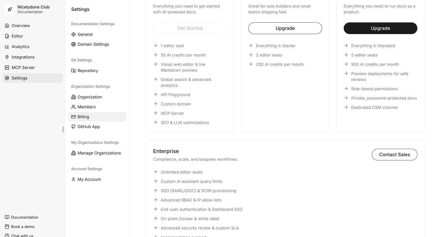 Documentation.AI - Dashboard - Documentation.AI screen