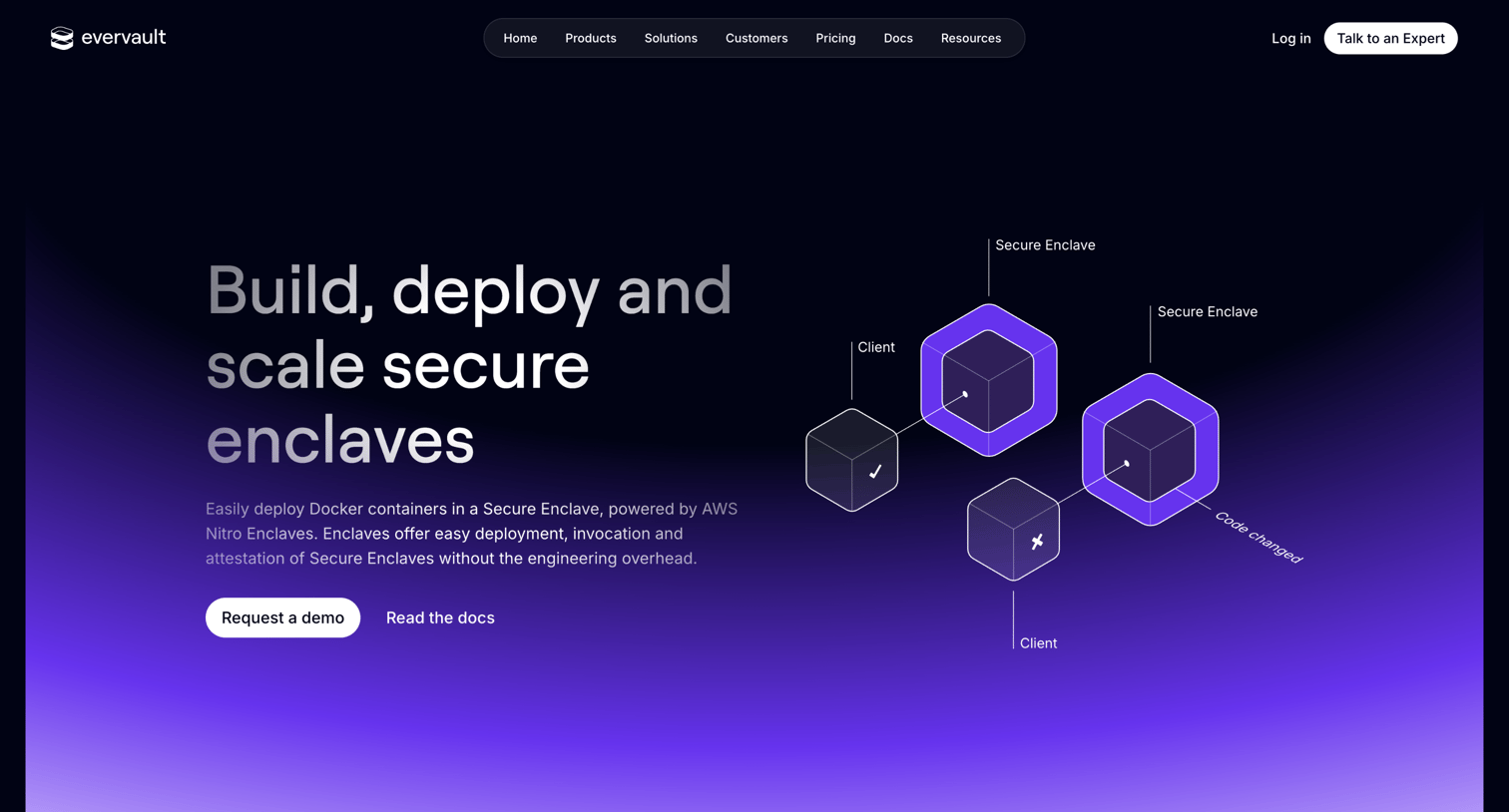 Evervault - Enclaves — Evervault screen