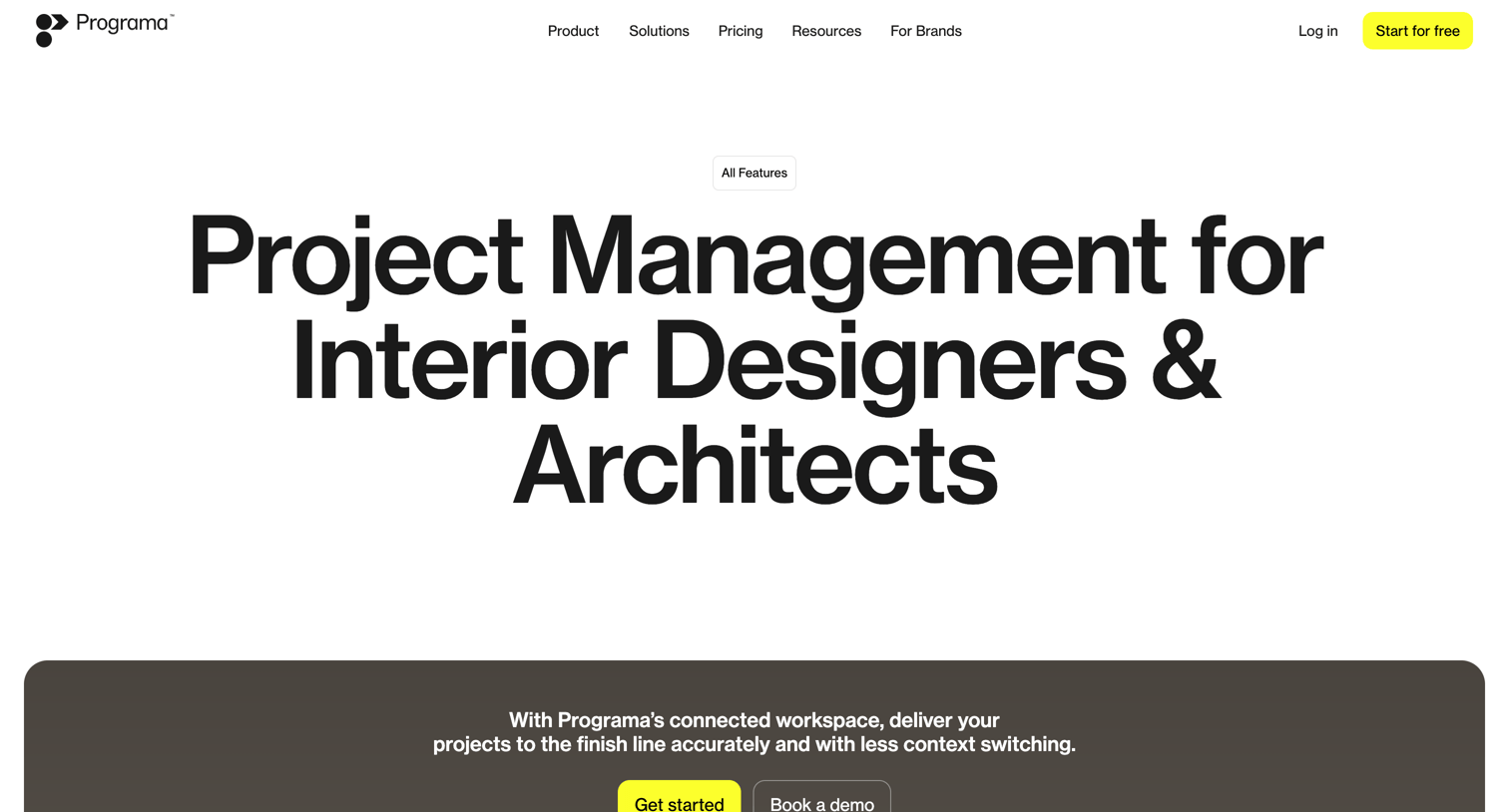 Programa - The Best Project Management Software for Interior Designers - Pro screen