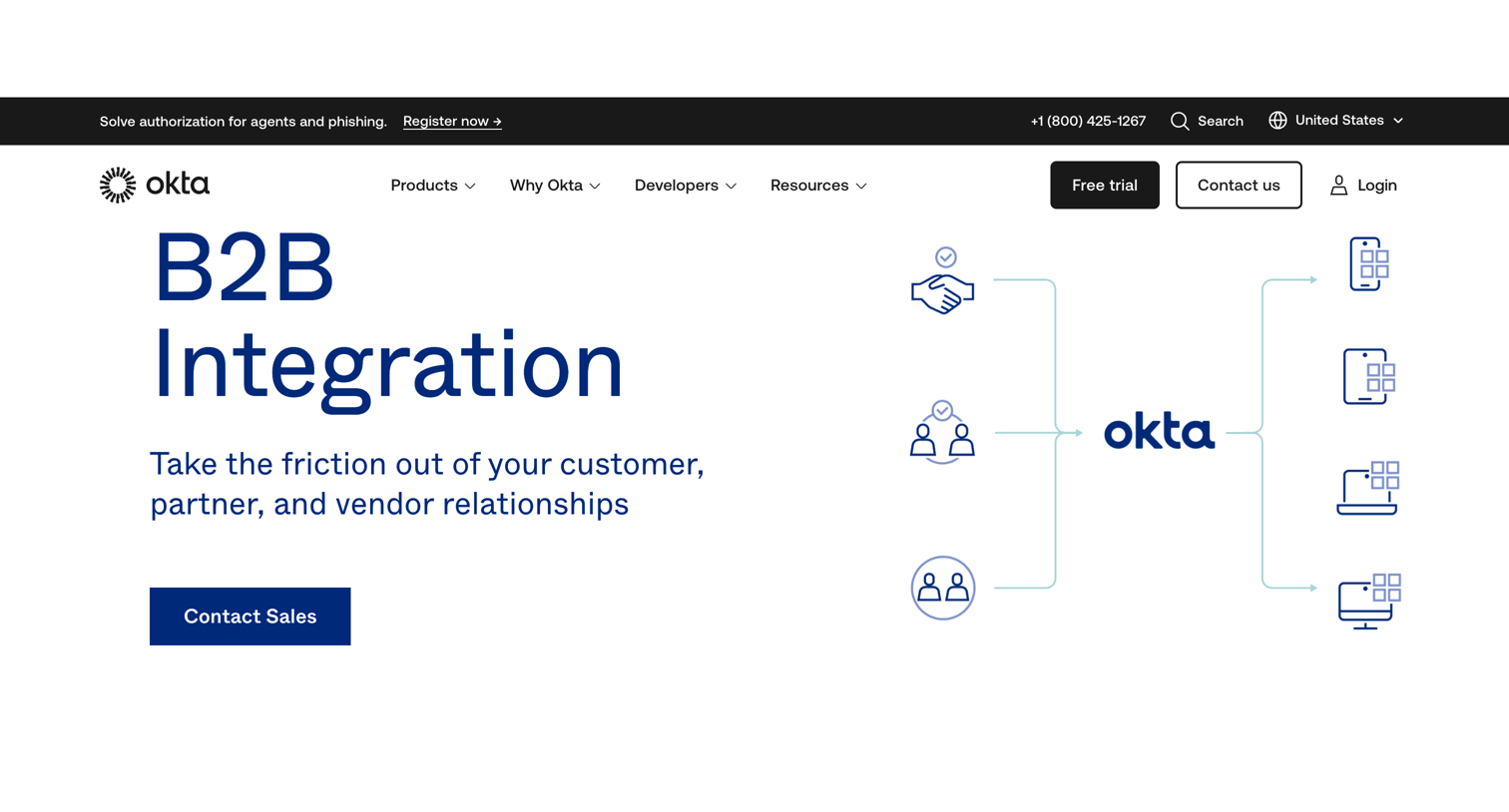 Okta - B2B Integration - Connect to LDAP and Active Directory Okta screen